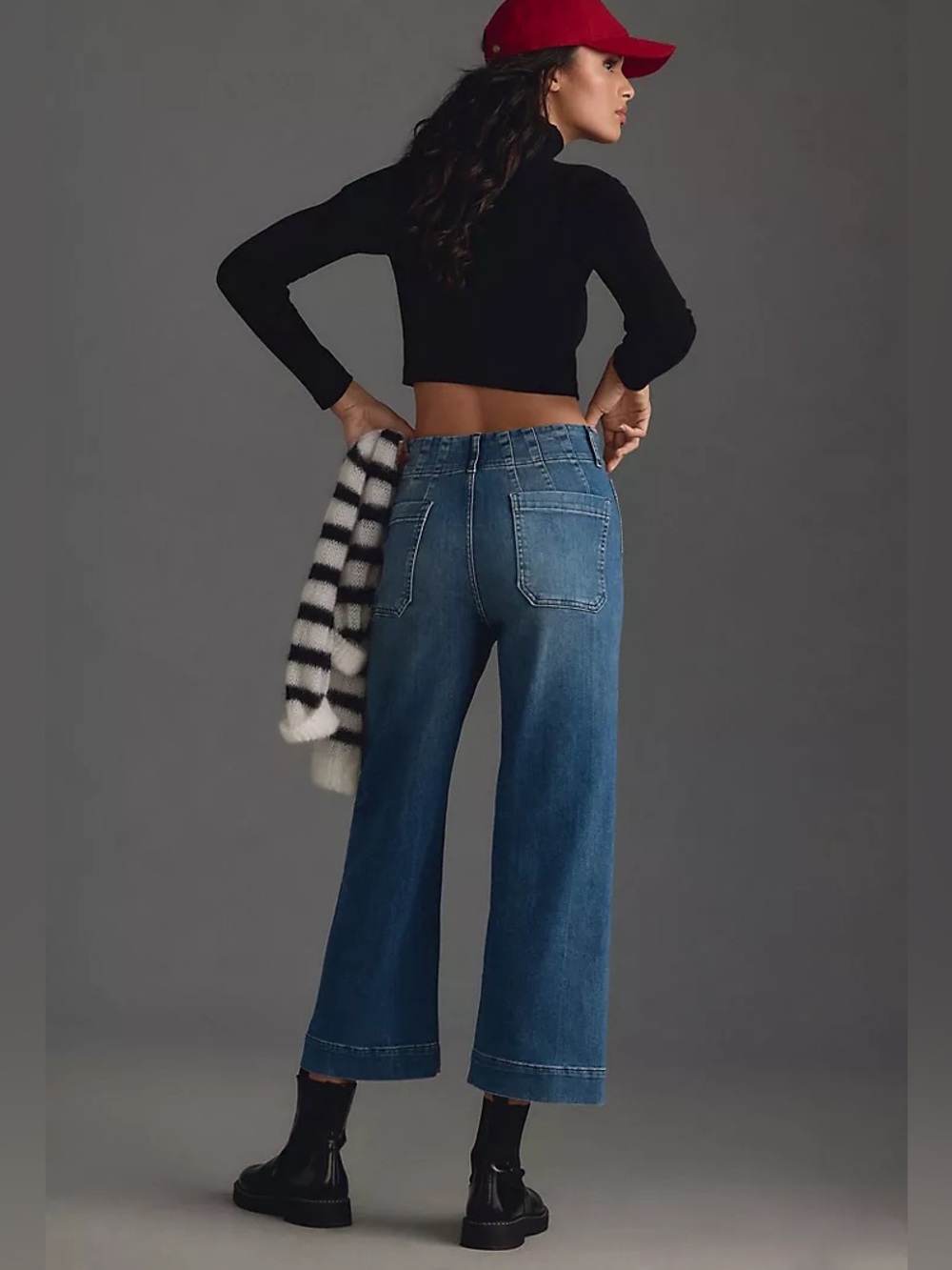 Anthropologie Maeve The Colette high rise cropped wide leg jeans - Picture 2 of 6